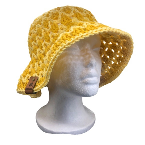 Crochet Bucket Hat | Mustard Yellow main image 7